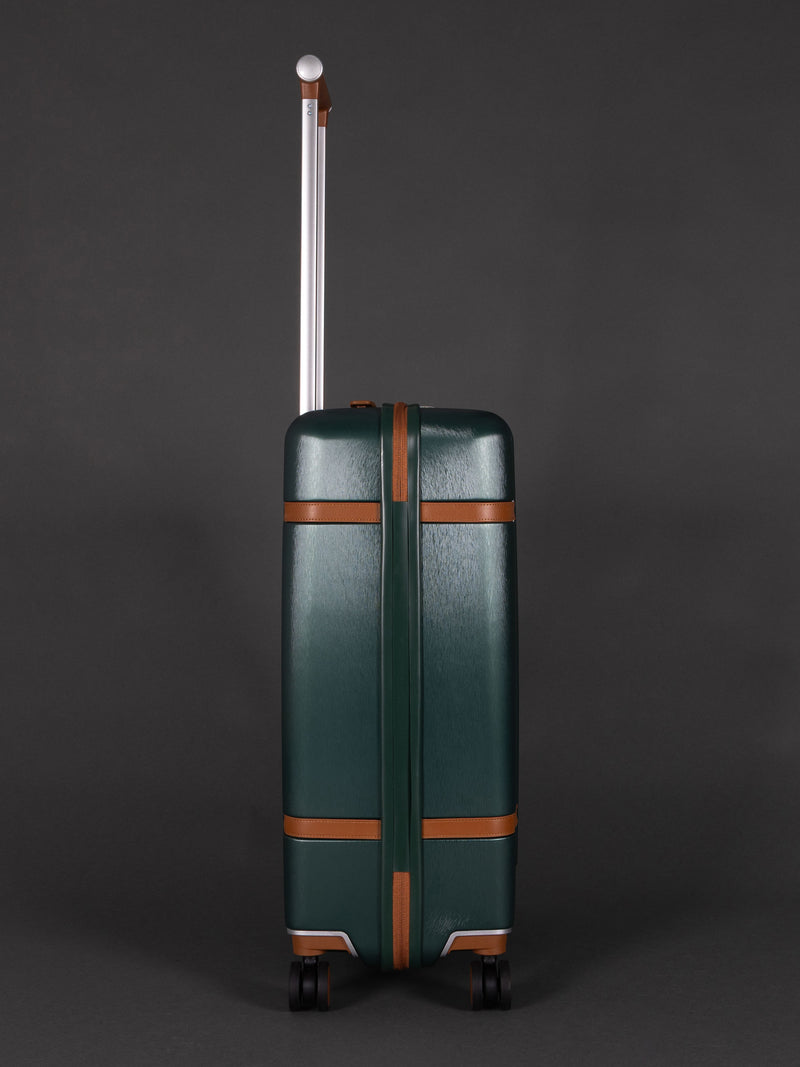 Highbury Elegance Forest Green TSA Hard-Shell 4-Wheel Spinner Luggage – 10 Year Warranty
