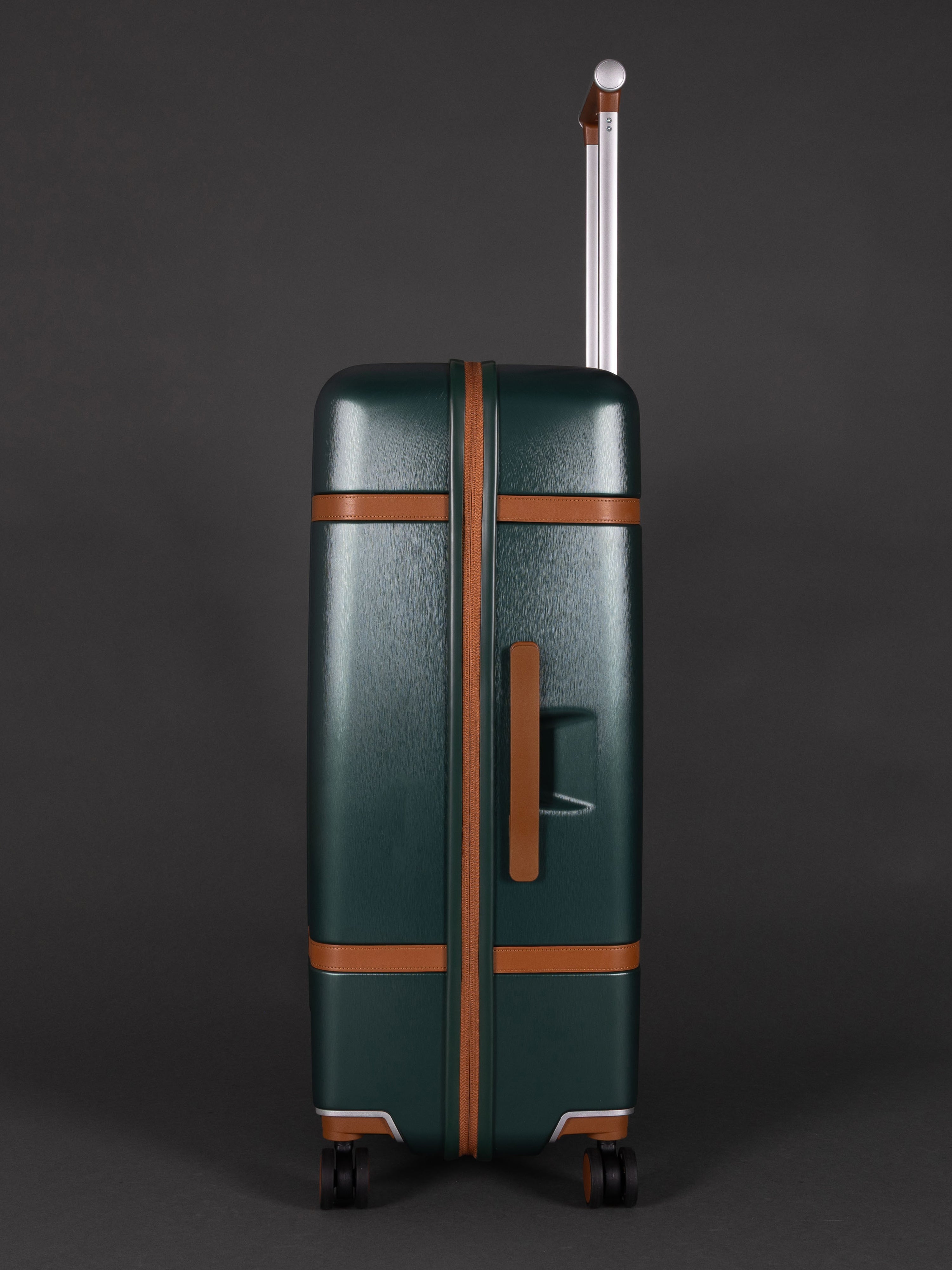 Highbury Elegance Forest Green TSA Hard-Shell 4-Wheel Spinner Luggage – 10 Year Warranty