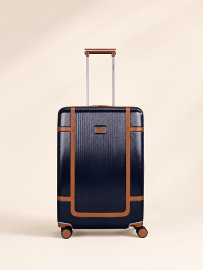 Highbury Elegance Navy TSA Hard-Shell 4-Wheel Spinner Luggage – 10 Year Warranty