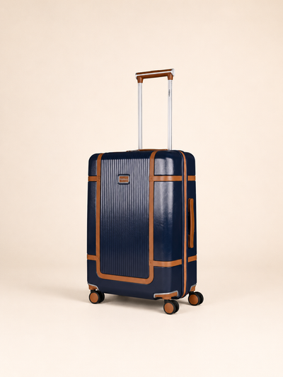 Highbury Elegance Navy TSA Hard-Shell 4-Wheel Spinner Luggage – 10 Year Warranty