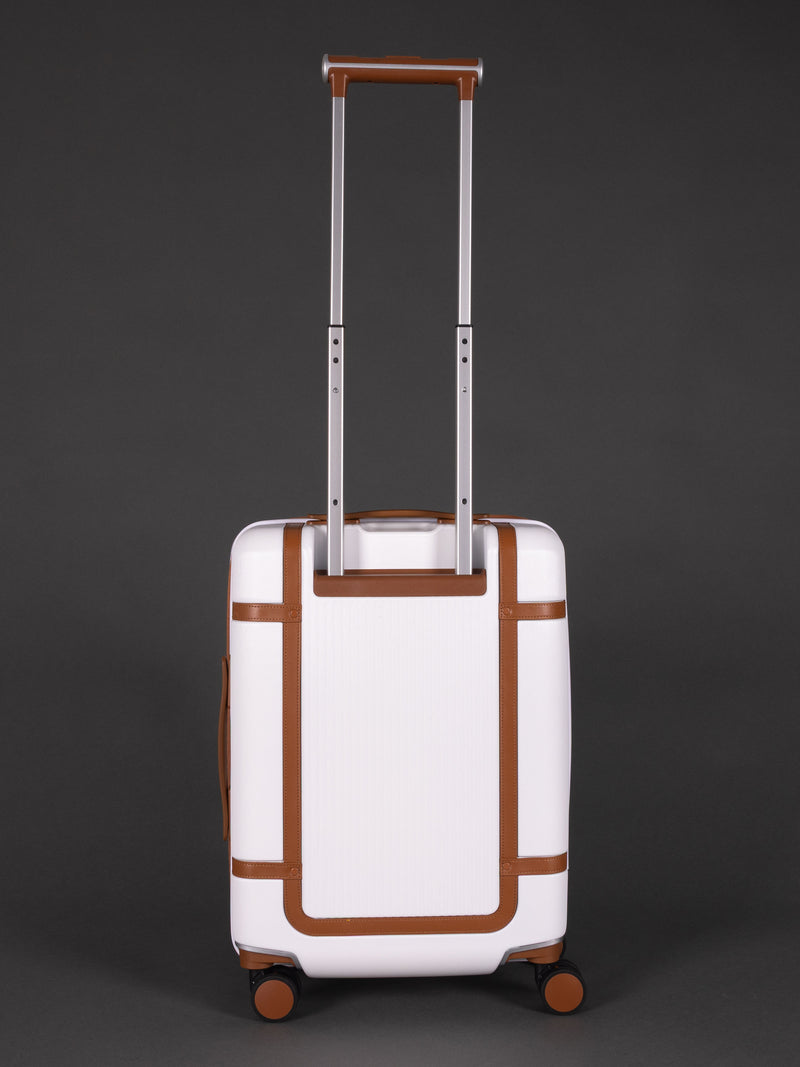 Highbury Elegance White TSA Hard-Shell 4-Wheel Spinner Luggage – 10 Year Warranty