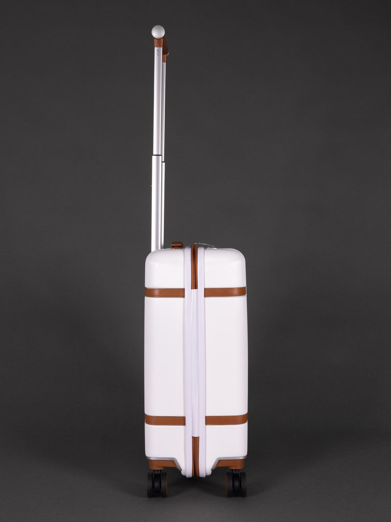 Highbury Elegance White TSA Hard-Shell 4-Wheel Spinner Luggage – 10 Year Warranty