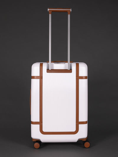 Highbury Elegance White TSA Hard-Shell 4-Wheel Spinner Luggage – 10 Year Warranty