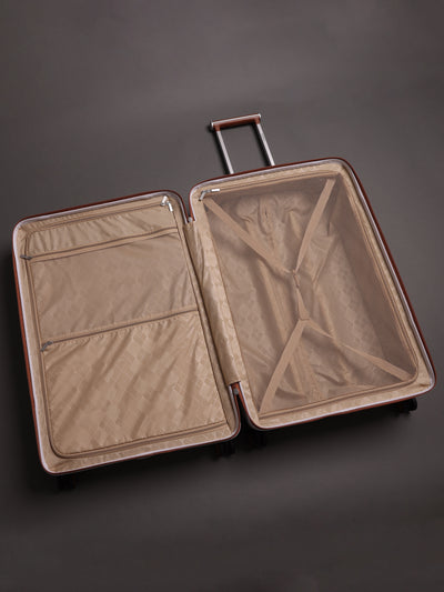 Highbury Elegance White TSA Hard-Shell 4-Wheel Spinner Luggage – 10 Year Warranty