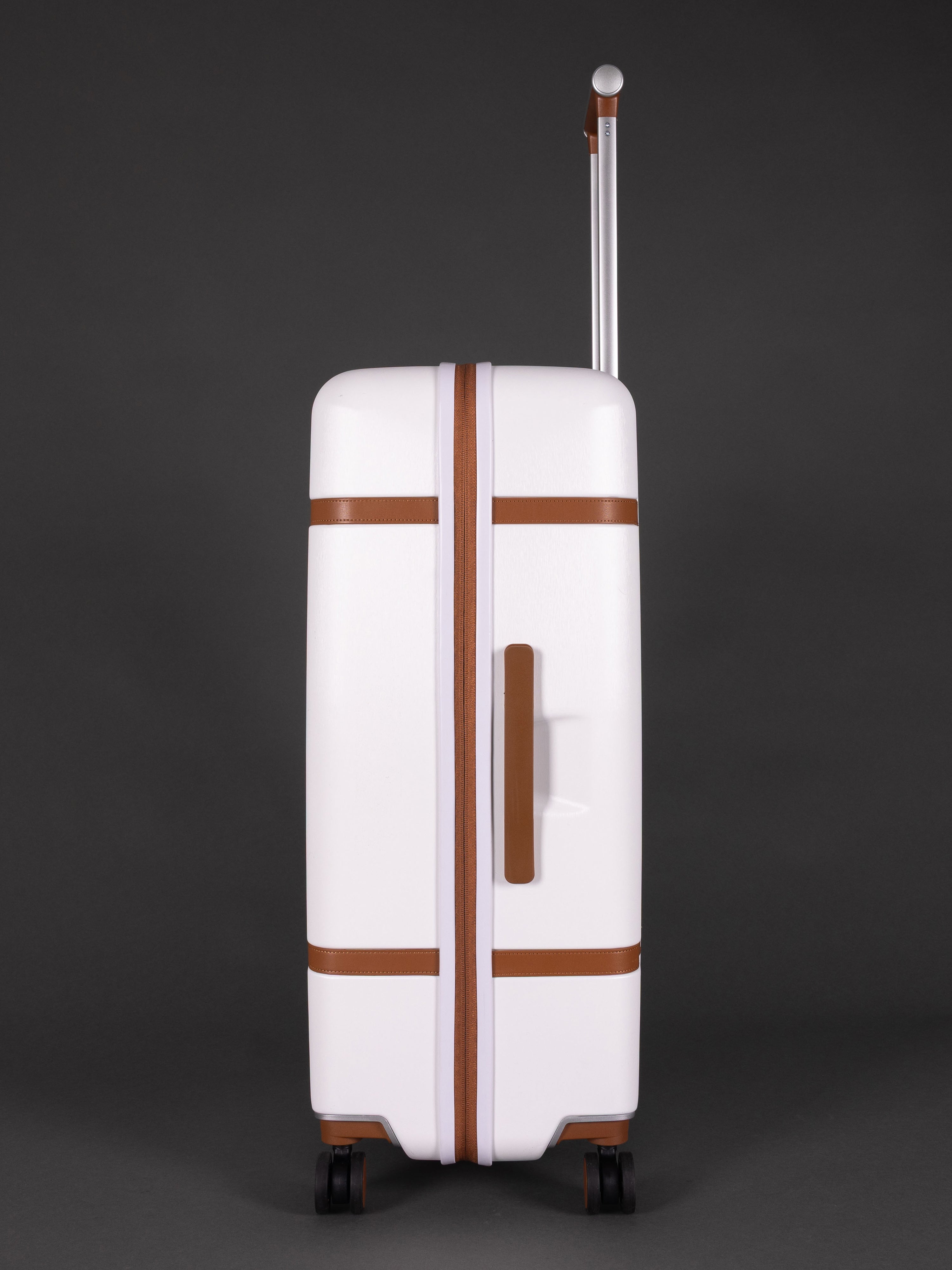 Highbury Elegance White TSA Hard-Shell 4-Wheel Spinner Luggage – 10 Year Warranty