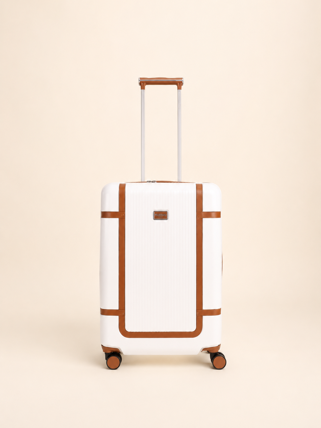 Highbury Elegance White TSA Hard-Shell 4-Wheel Spinner Luggage – 10 Year Warranty