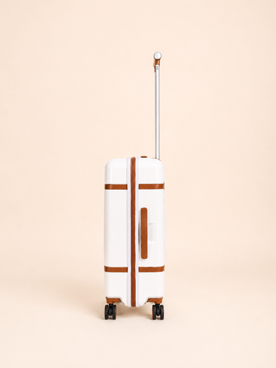 Highbury Elegance White TSA Hard-Shell 4-Wheel Spinner Luggage – 10 Year Warranty