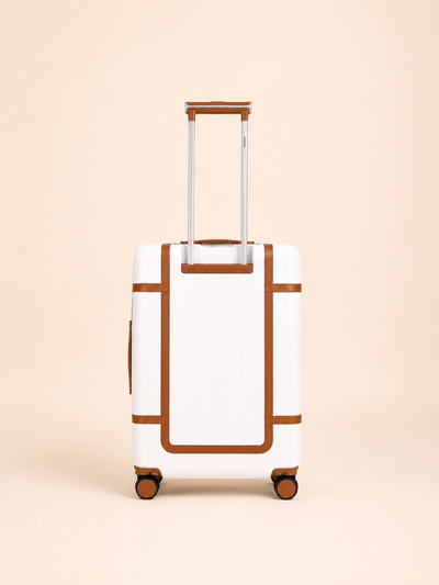 Highbury Elegance White TSA Hard-Shell 4-Wheel Spinner Luggage – 10 Year Warranty