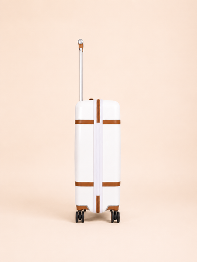 Highbury Elegance White TSA Hard-Shell 4-Wheel Spinner Luggage – 10 Year Warranty