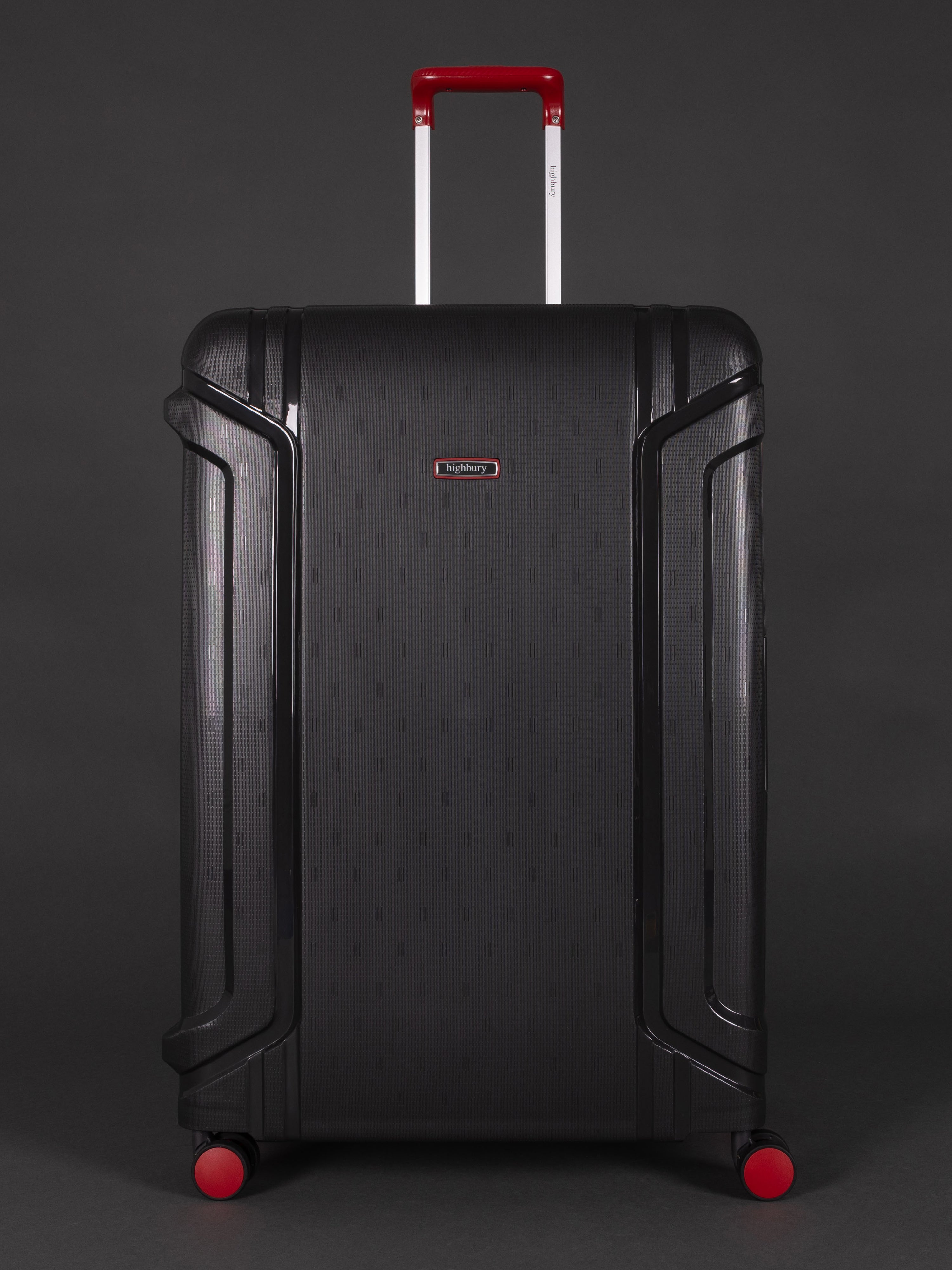 Highbury Guard Dark Grey Luggage – Hard Shell TSA Suitcases with 8