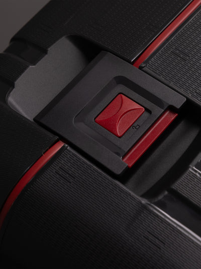 Highbury Guard Dark Grey Hard Shell Luggage – TSA Lock Suitcase with 8 Spinner Wheels (3 Piece Set or Individual Sizes, 10-Year Warranty)