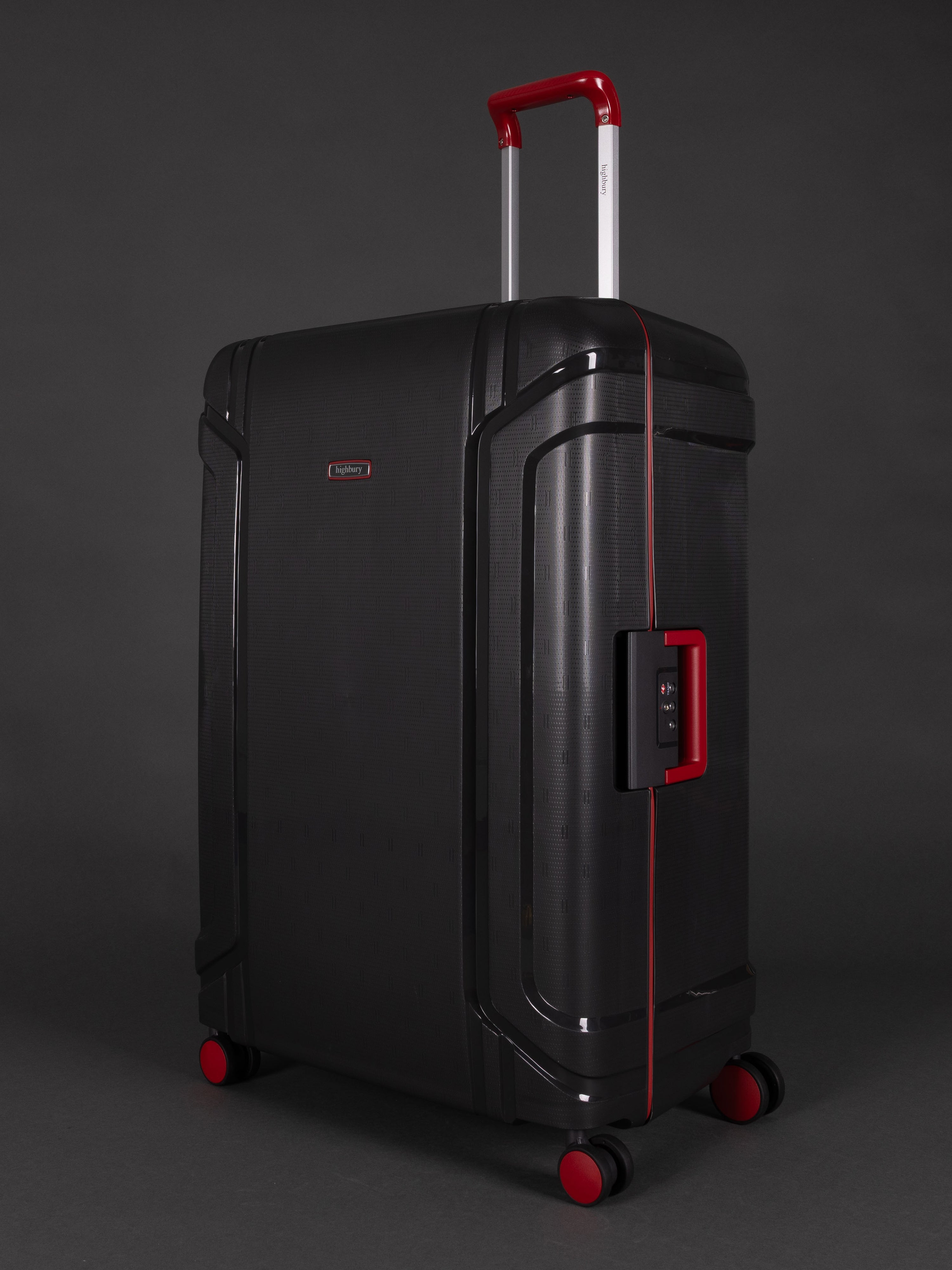 Highbury Guard Dark Grey Luggage – Hard Shell TSA Suitcases with 8