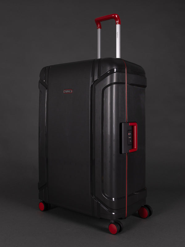"Highbury Guard Dark Grey hard shell luggage set – 3 suitcases"