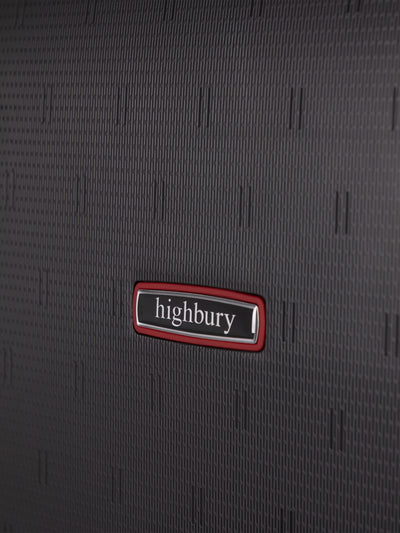 Highbury Guard Dark Grey Hard Shell Luggage – TSA Lock Suitcase with 8 Spinner Wheels (3 Piece Set or Individual Sizes, 10-Year Warranty)