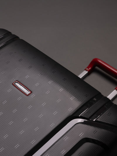 Highbury Guard Dark Grey Hard Shell Luggage – TSA Lock Suitcase with 8 Spinner Wheels (3 Piece Set or Individual Sizes, 10-Year Warranty)