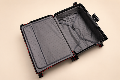 Highbury Guard Dark Grey Hard Shell Luggage – TSA Lock Suitcase with 8 Spinner Wheels (3 Piece Set or Individual Sizes, 10-Year Warranty)