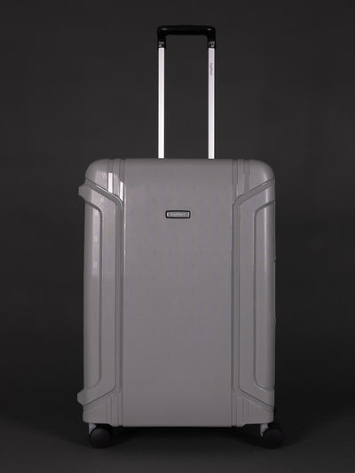 Highbury Guard Silver Hard Shell Luggage – TSA Lock Suitcase with 8 Spinner Wheels (3 Piece Set or Individual Sizes, 10-Year Warranty)