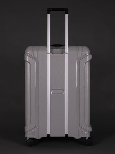 Highbury Guard Silver Hard Shell Luggage – TSA Lock Suitcase with 8 Spinner Wheels (3 Piece Set or Individual Sizes, 10-Year Warranty)