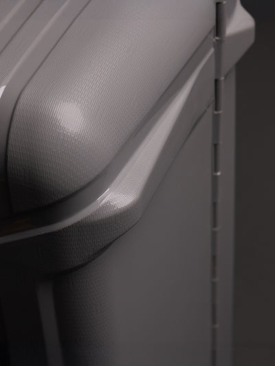 Highbury Guard Silver Hard Shell Luggage – TSA Lock Suitcase with 8 Spinner Wheels (3 Piece Set or Individual Sizes, 10-Year Warranty)