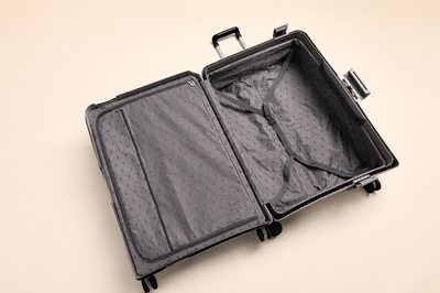 Highbury Guard Silver Hard Shell Luggage – TSA Lock Suitcase with 8 Spinner Wheels (3 Piece Set or Individual Sizes, 10-Year Warranty)