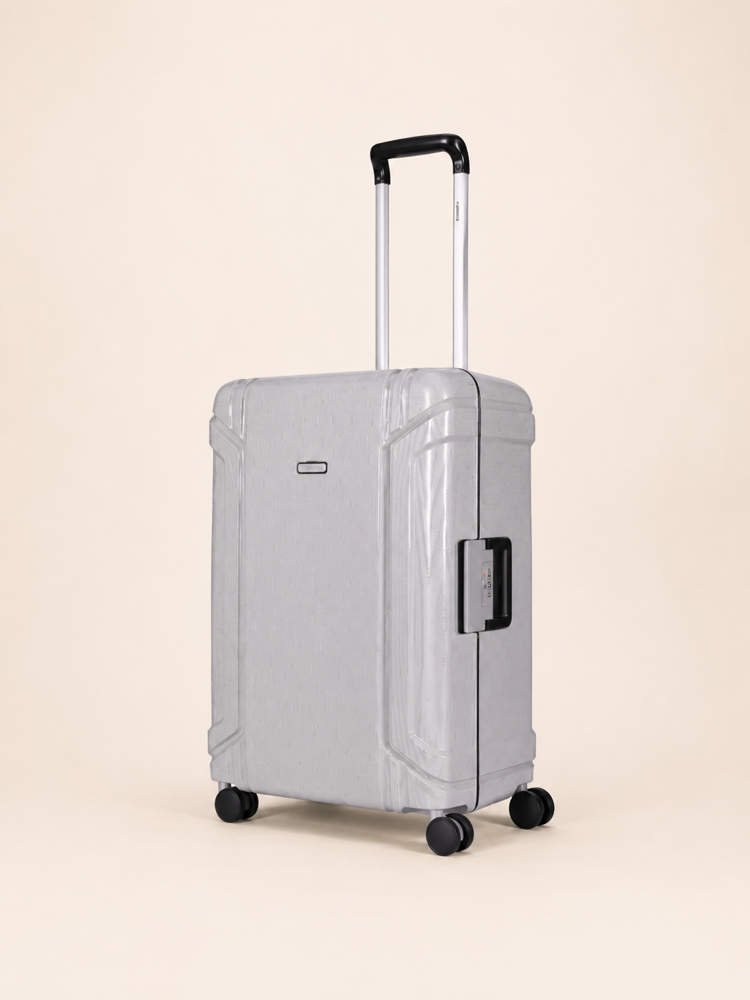 Highbury Guard Silver Hard Shell Luggage – TSA Lock Suitcase with 8 Spinner Wheels (3 Piece Set or Individual Sizes, 10-Year Warranty)