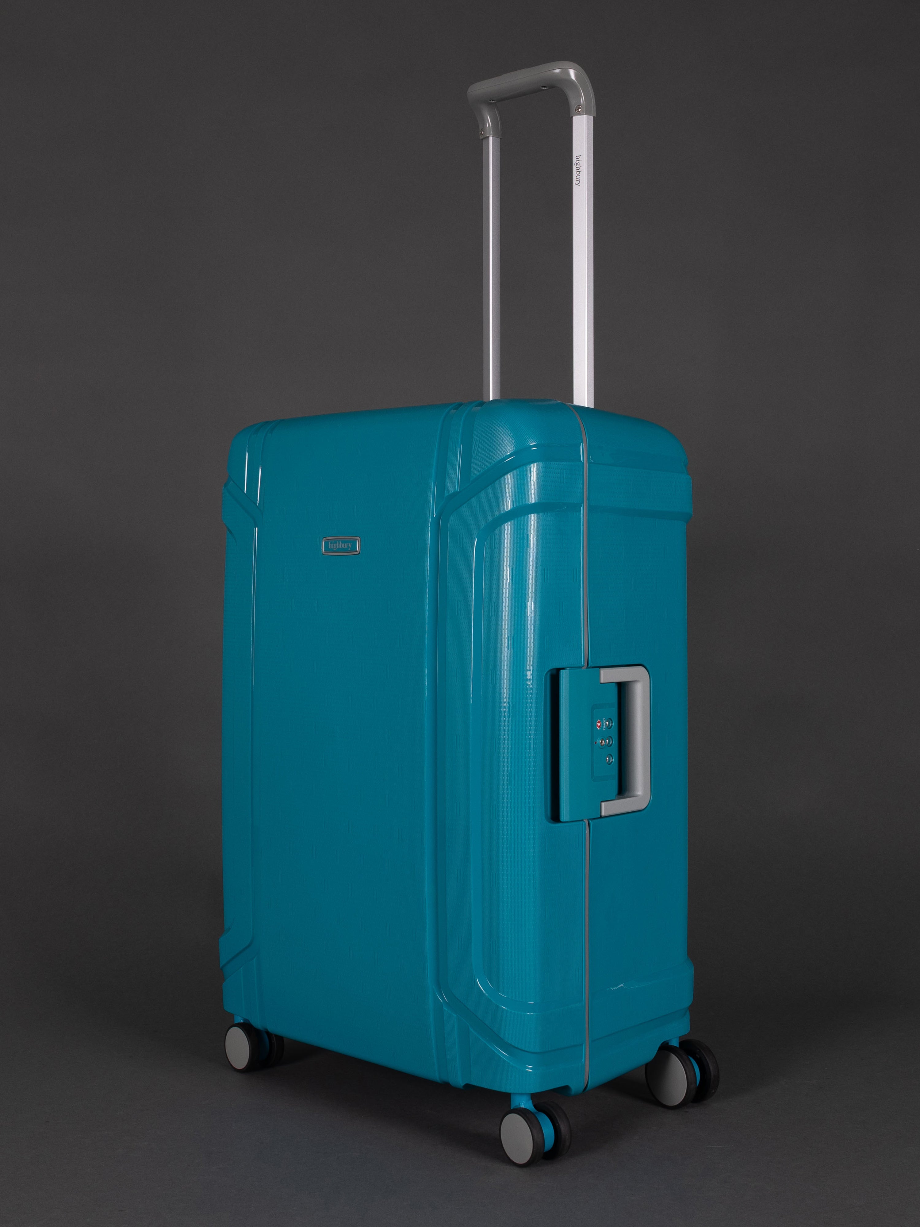Highbury Guard Teal Hard Shell Luggage – TSA Lock Suitcase with 8 Spinner Wheels (3 Piece Set or Individual Sizes, 10-Year Warranty)