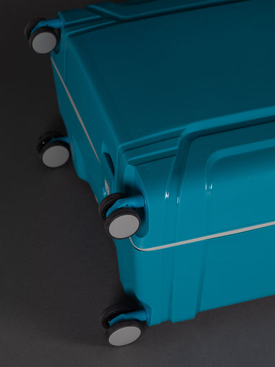 Highbury Guard Teal Hard Shell Luggage – TSA Lock Suitcase with 8 Spinner Wheels (3 Piece Set or Individual Sizes, 10-Year Warranty)