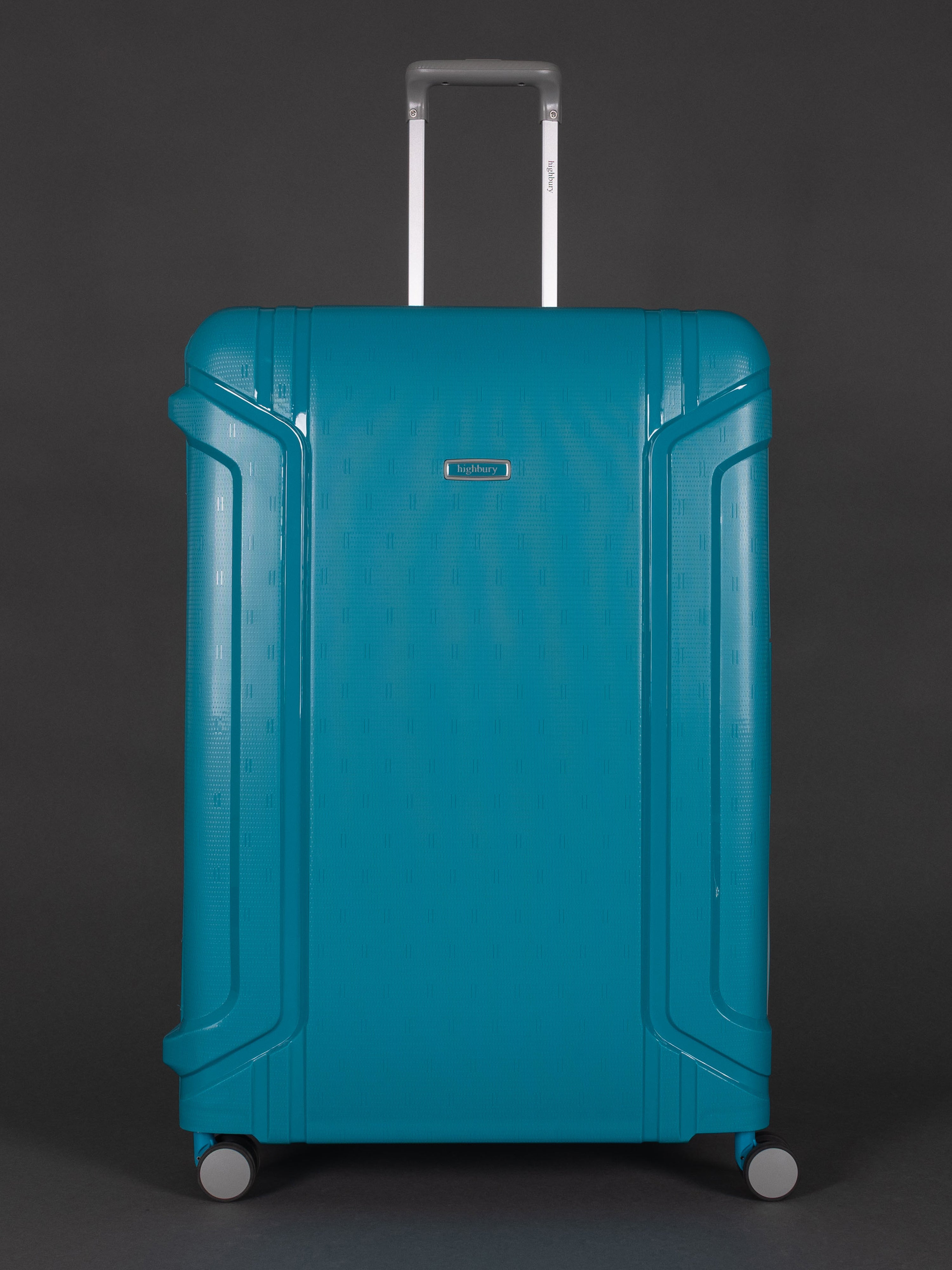 Highbury Guard Teal Hard Shell Luggage – TSA Lock Suitcase with 8 Spinner Wheels (3 Piece Set or Individual Sizes, 10-Year Warranty)