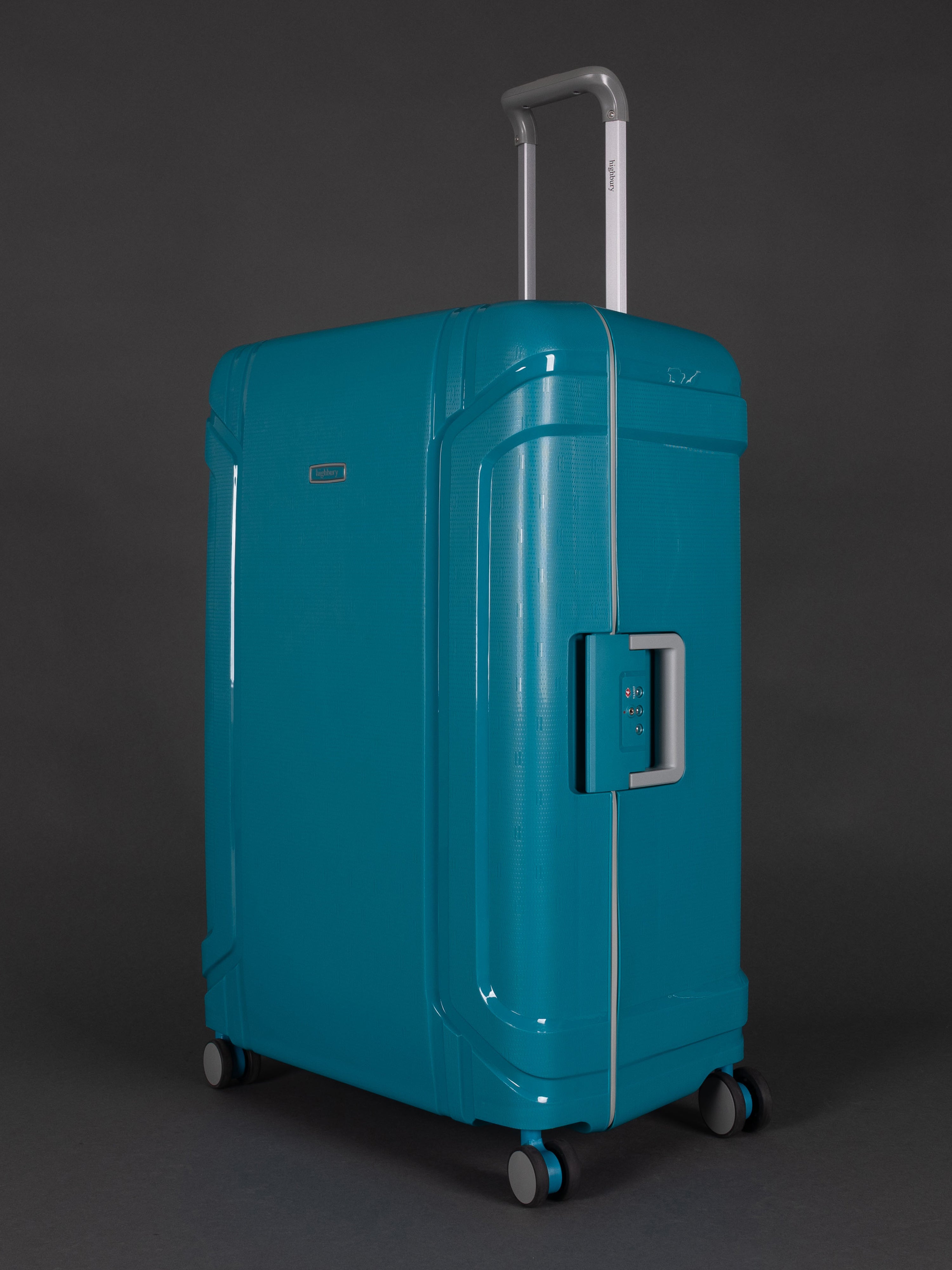 Highbury Guard Teal Hard Shell Luggage – TSA Lock Suitcase with 8 Spinner Wheels (3 Piece Set or Individual Sizes, 10-Year Warranty)