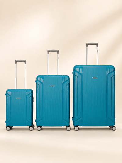 Highbury Guard Teal Hard Shell Luggage – TSA Lock Suitcase with 8 Spinner Wheels (3 Piece Set or Individual Sizes, 10-Year Warranty)