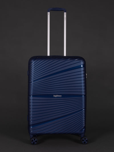 "24 inch medium PP suitcase with hard shell design"