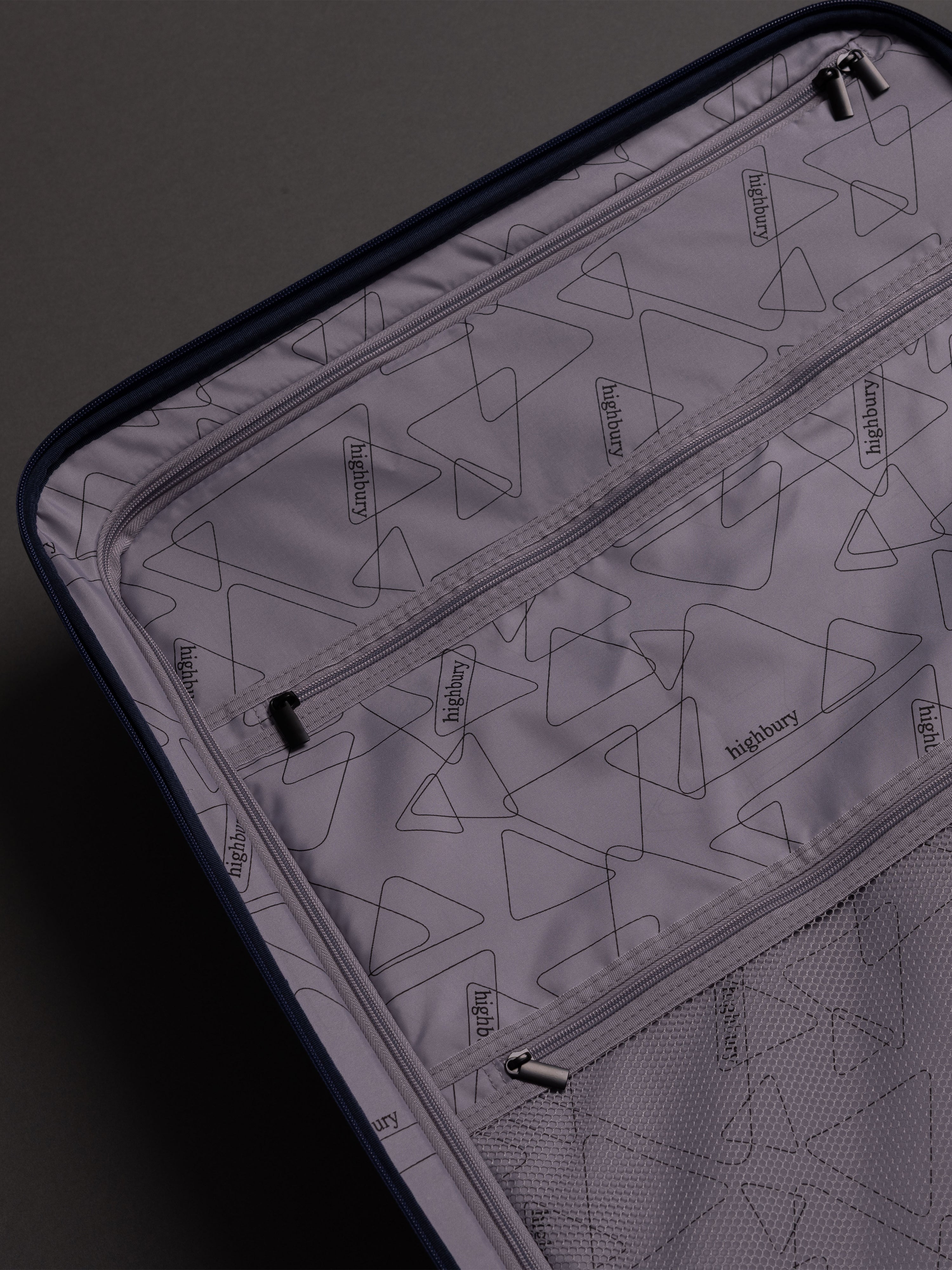 Highbury Helios Ultra-Light Blue Polypropylene Luggage Set – Hard Shell Spinner Suitcases with TSA Lock (20", 24", 28", 10-Year Warranty)