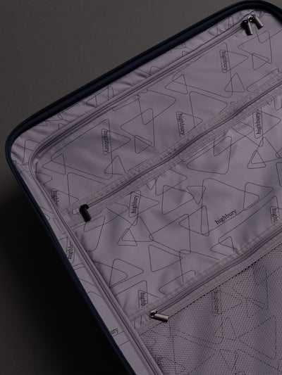 Highbury Helios Ultra-Light Blue Polypropylene Luggage Set – Hard Shell Spinner Suitcases with TSA Lock (20", 24", 28", 10-Year Warranty)