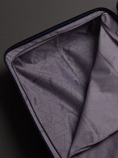 Highbury Helios Ultra-Light Blue Polypropylene Luggage Set – Hard Shell Spinner Suitcases with TSA Lock (20", 24", 28", 10-Year Warranty)