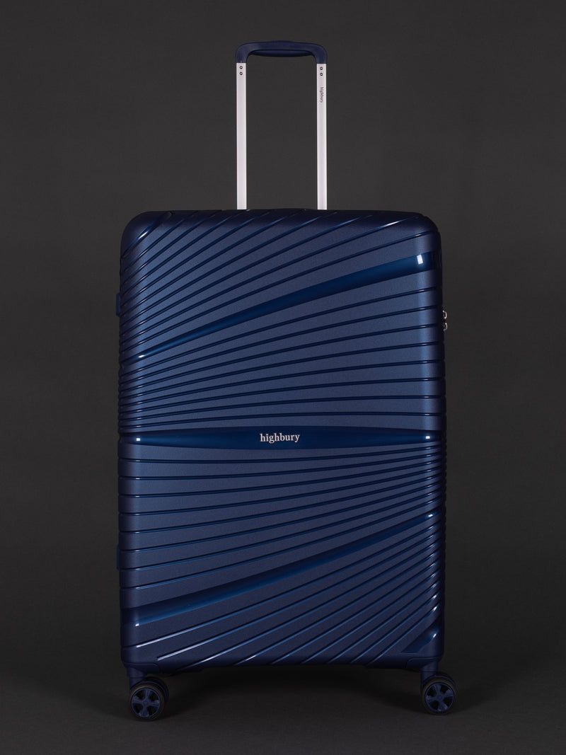 "28 inch large lightweight polypropylene suitcase"
