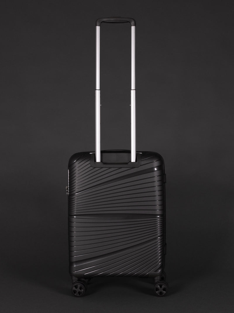 Highbury Helios Ultra-Light Dark Grey Polypropylene Luggage Set – Hard Shell Spinner Suitcases with TSA Lock (20", 24", 28", 10-Year Warranty)