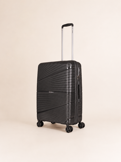 Highbury Helios Ultra-Light Dark Grey Polypropylene Luggage Set – Hard Shell Spinner Suitcases with TSA Lock (20", 24", 28", 10-Year Warranty)