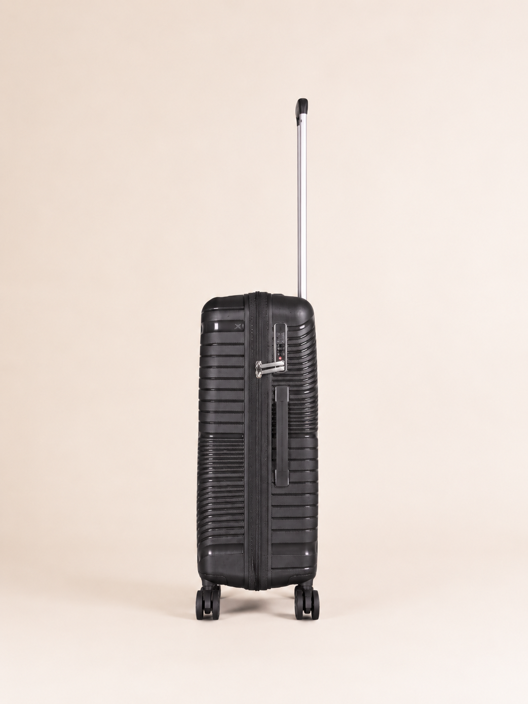 Highbury Helios Ultra-Light Dark Grey Polypropylene Luggage Set – Hard Shell Spinner Suitcases with TSA Lock (20", 24", 28", 10-Year Warranty)