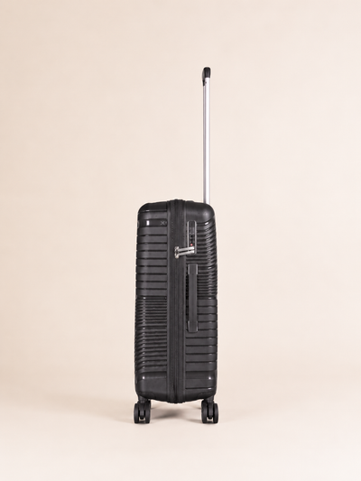 Highbury Helios Ultra-Light Dark Grey Polypropylene Luggage Set – Hard Shell Spinner Suitcases with TSA Lock (20", 24", 28", 10-Year Warranty)