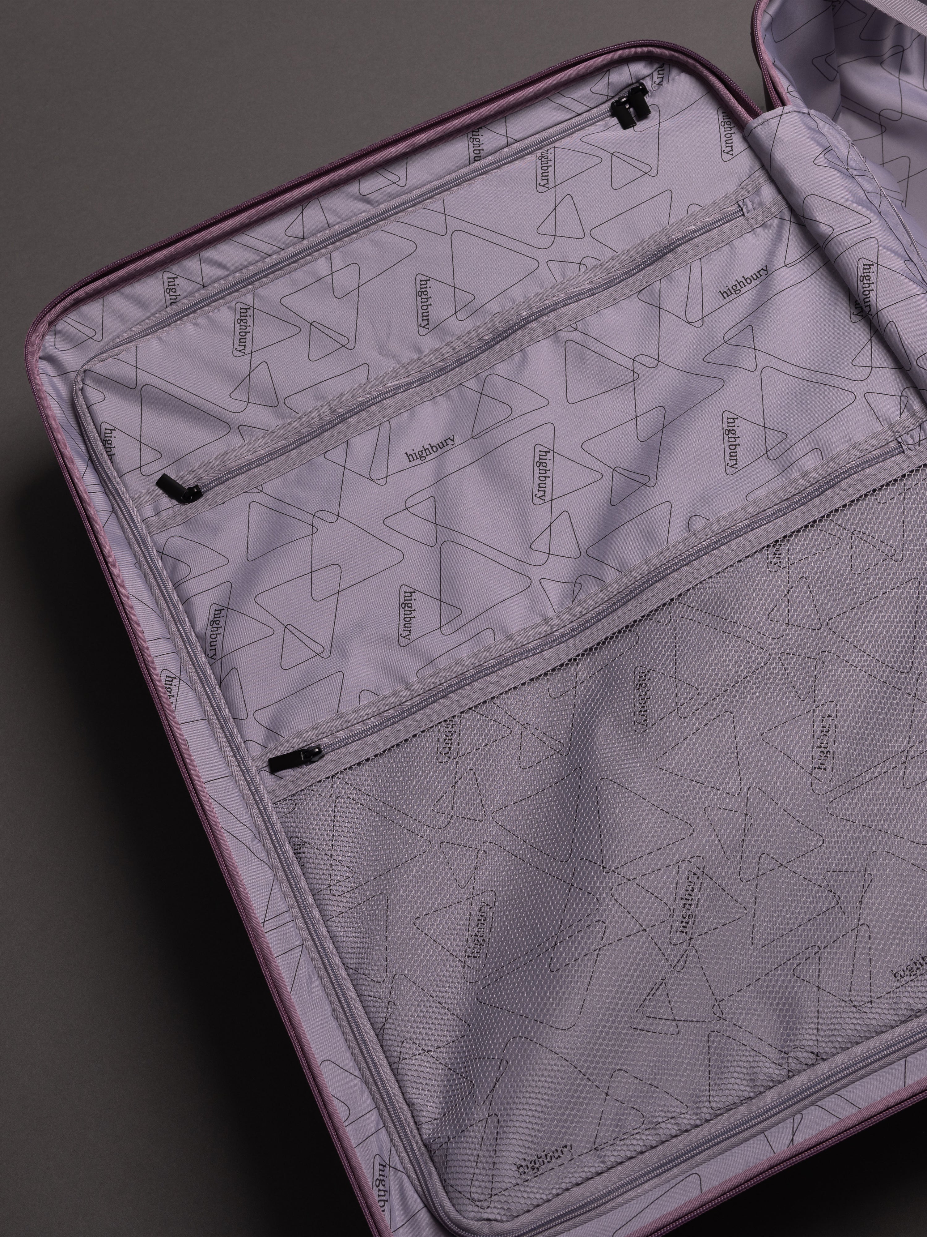 Highbury Helios Ultra-Light Orchard Purple Polypropylene Luggage Set – Hard Shell Spinner Suitcases with TSA Lock (20", 24", 28", 10-Year Warranty)