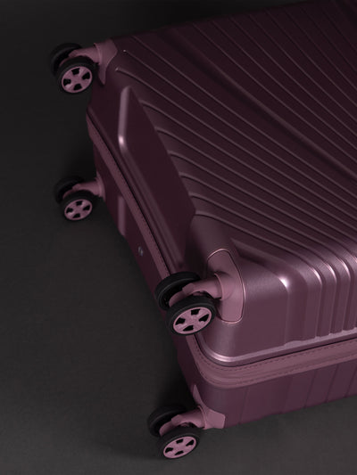 Highbury Helios Ultra-Light Orchard Purple Polypropylene Luggage Set – Hard Shell Spinner Suitcases with TSA Lock (20", 24", 28", 10-Year Warranty)