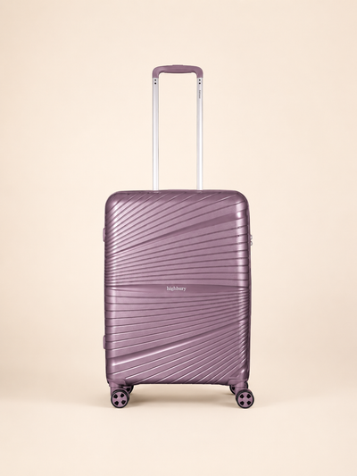 Highbury Helios Ultra-Light Orchard Purple Polypropylene Luggage Set – Hard Shell Spinner Suitcases with TSA Lock (20", 24", 28", 10-Year Warranty)