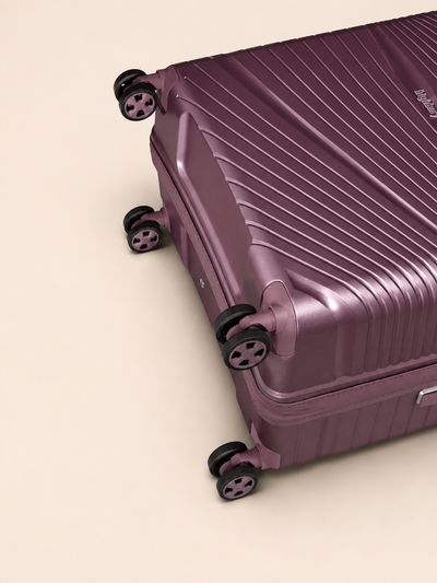 Highbury Helios Ultra-Light Orchard Purple Polypropylene Luggage Set – Hard Shell Spinner Suitcases with TSA Lock (20", 24", 28", 10-Year Warranty)