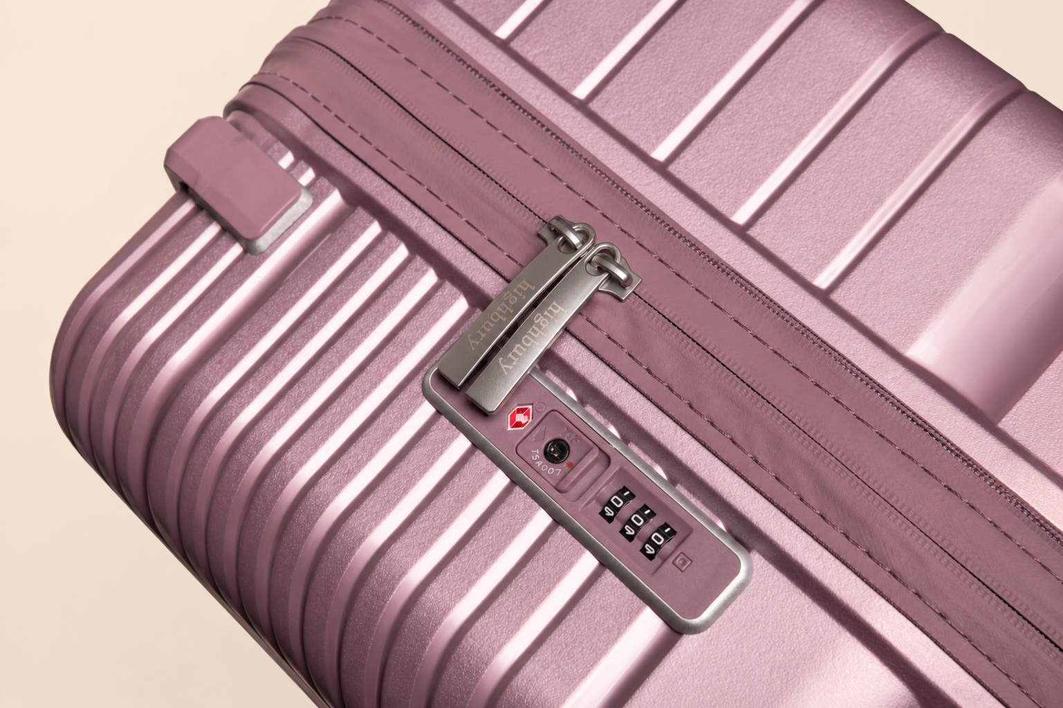 Highbury Helios Ultra-Light Orchard Purple Polypropylene Luggage Set – Hard Shell Spinner Suitcases with TSA Lock (20", 24", 28", 10-Year Warranty)