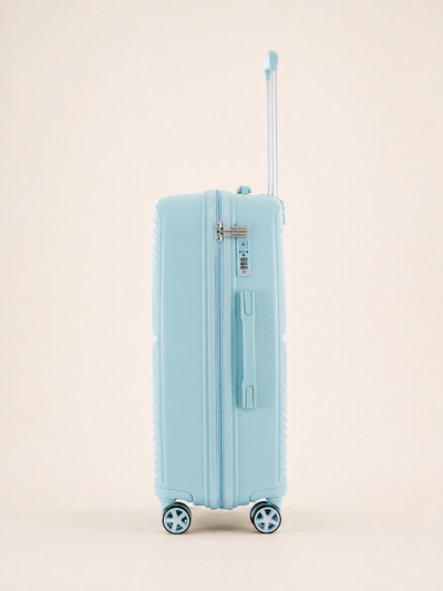 Highbury Venice Blue Hard Shell Luggage Set of 3 | Polypropylene Suitcases