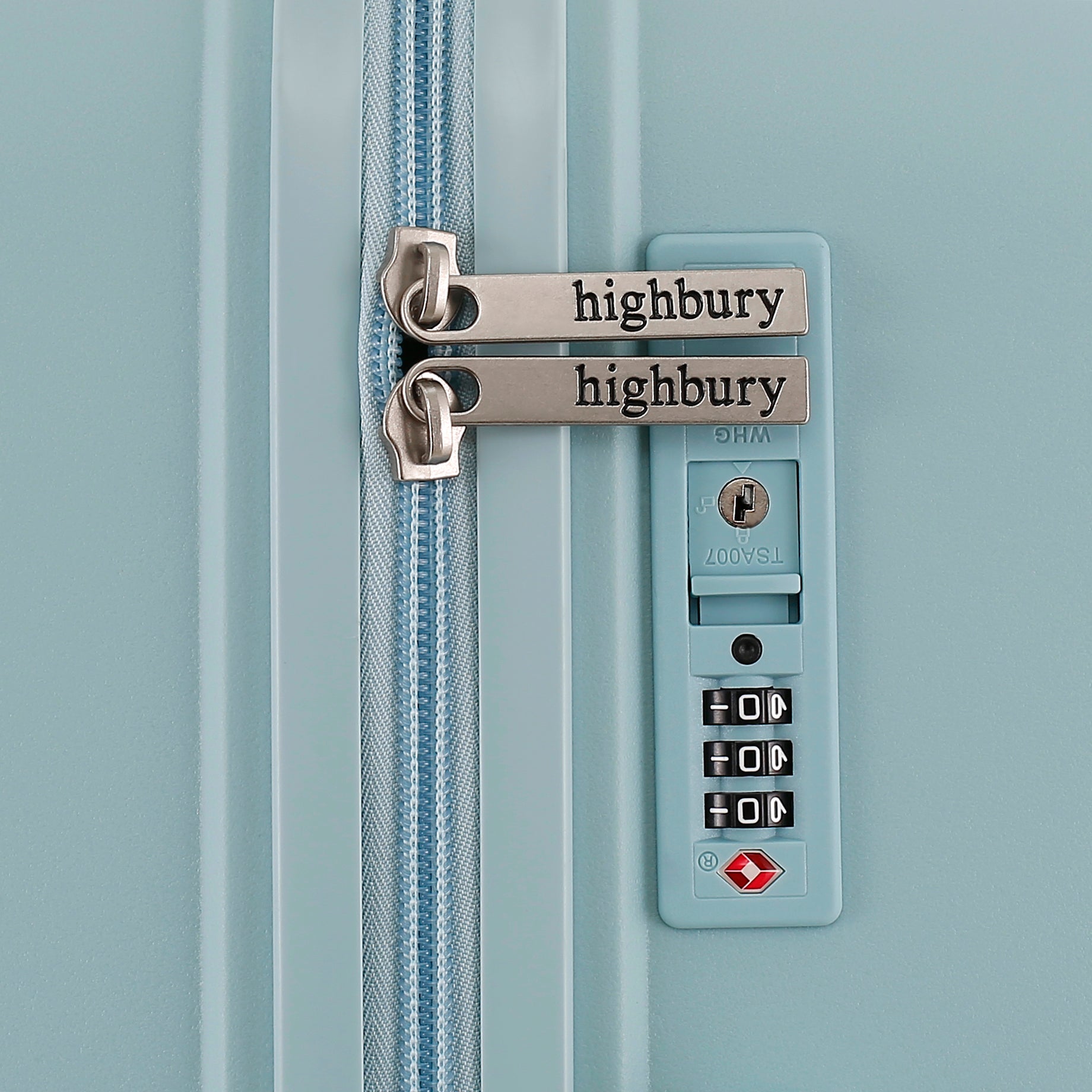 Highbury Venice Blue Hard Shell Luggage Set of 3 | Polypropylene Suitcases
