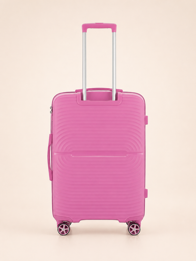 Highbury Venice Pink Hard Shell Luggage Set of 3 | TSA Lock PP Suitcases