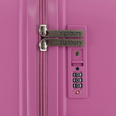 Highbury Venice Pink Hard Shell Luggage Set of 3 | TSA Lock PP Suitcases