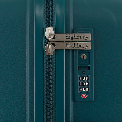 Highbury Venice Teal Hard Shell Luggage Set of 3 | TSA Lock Suitcases