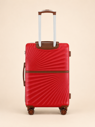 Highbury Sensu Burgundy Hard Shell Luggage Set of 3 | TSA Lock ABS Suitcases